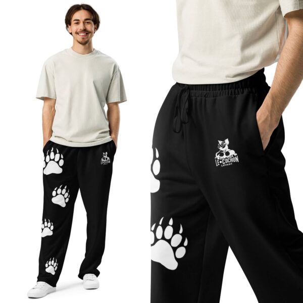 Bear Paws Black Wide-leg joggers