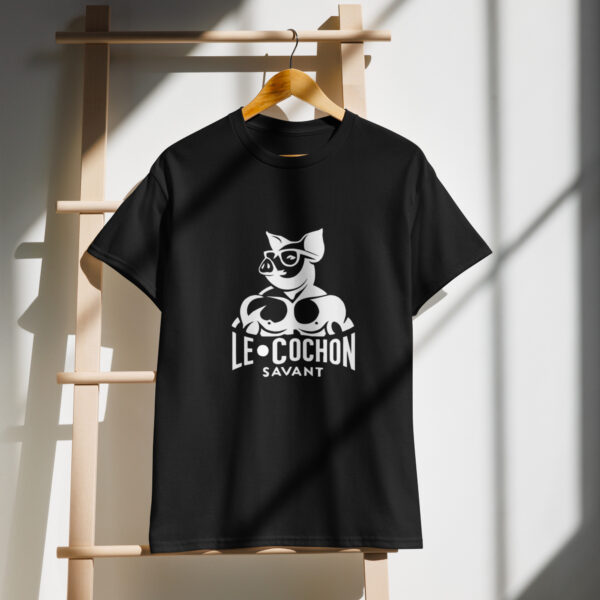 DryBlend® T-Shirt Cochon Savant logo blanc