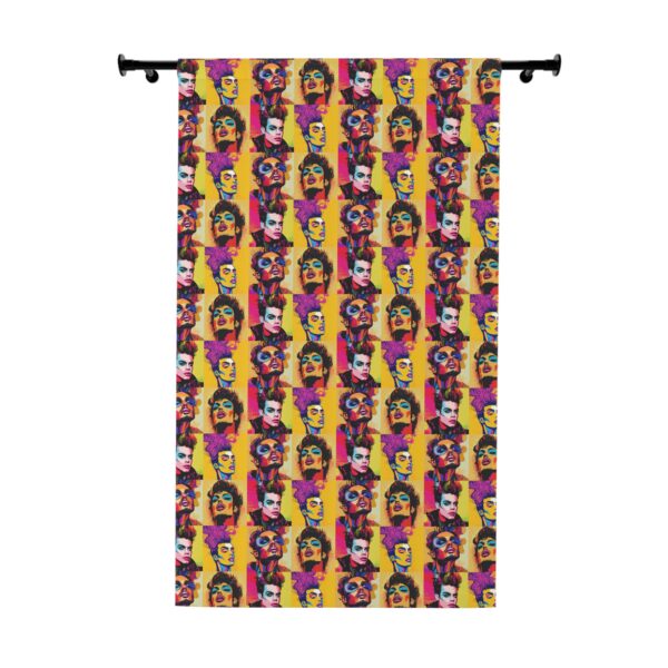 Drag motif  1 Window Curtains (1 Piece)