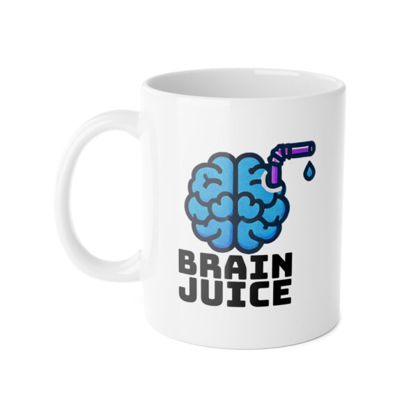 Brain Juice Motivation Mug - 11oz Ceramic Coffee Cup for Creative Thinkers