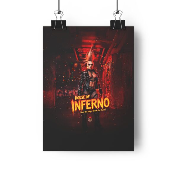 House of Inferno Giclée Art Print | Burn the Stage, Break the Rules | Rock & Roll Decor