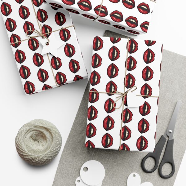 Red Lips Gift Wrap Papers