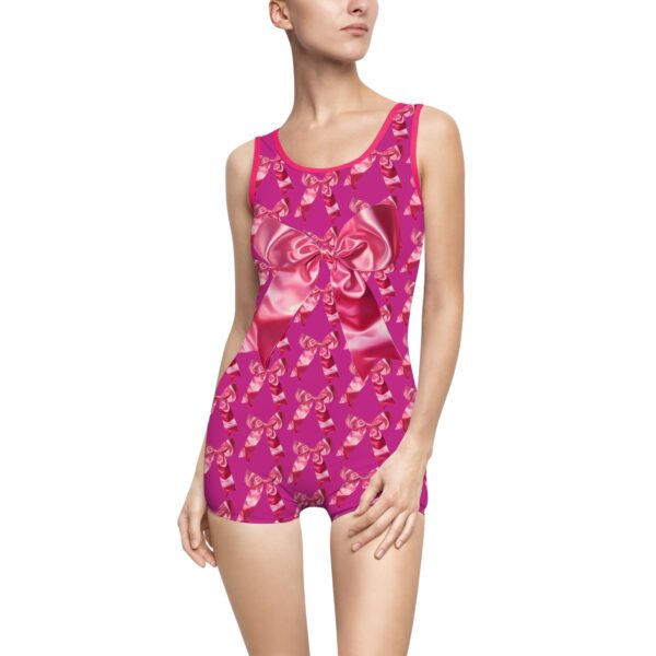 Pink Bows Vintage Swimsuit (AOP)