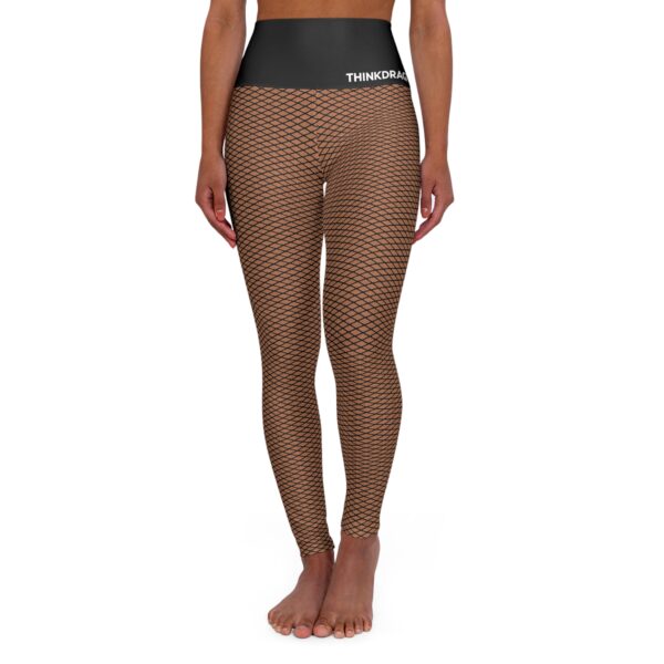 Black Fishnet High Waisted Leggings