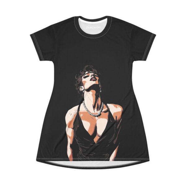 Sexy in Black T-Shirt Dress